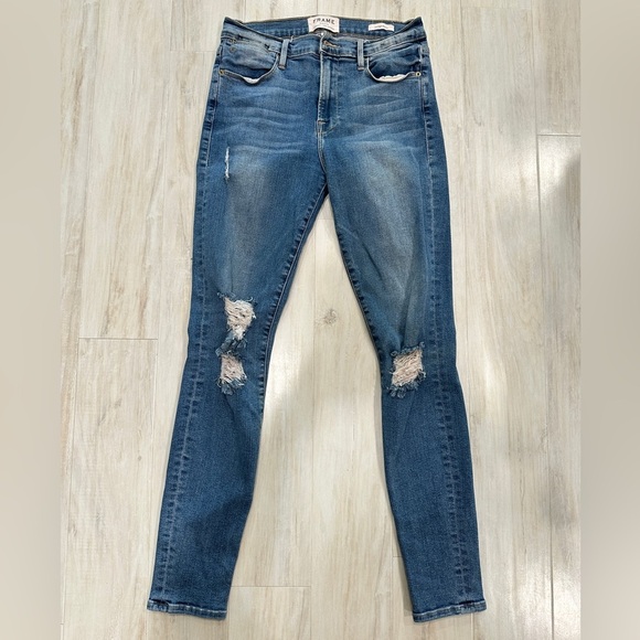 Frame Denim Le High Skinny Jeans - Picture 1 of 4